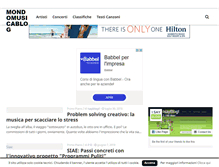 Tablet Screenshot of mondomusicablog.com